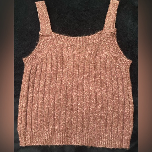 Colorful planet 2 piece set sweater cardigan and tank, size 7/8, purple - Picture 6 of 7